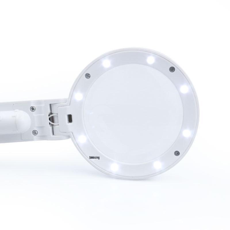 Faltbare LED-Lupe, 11x & 5x, Handheld/Tisch für Lesen, Reparatur und Schmuckbegutachtung
