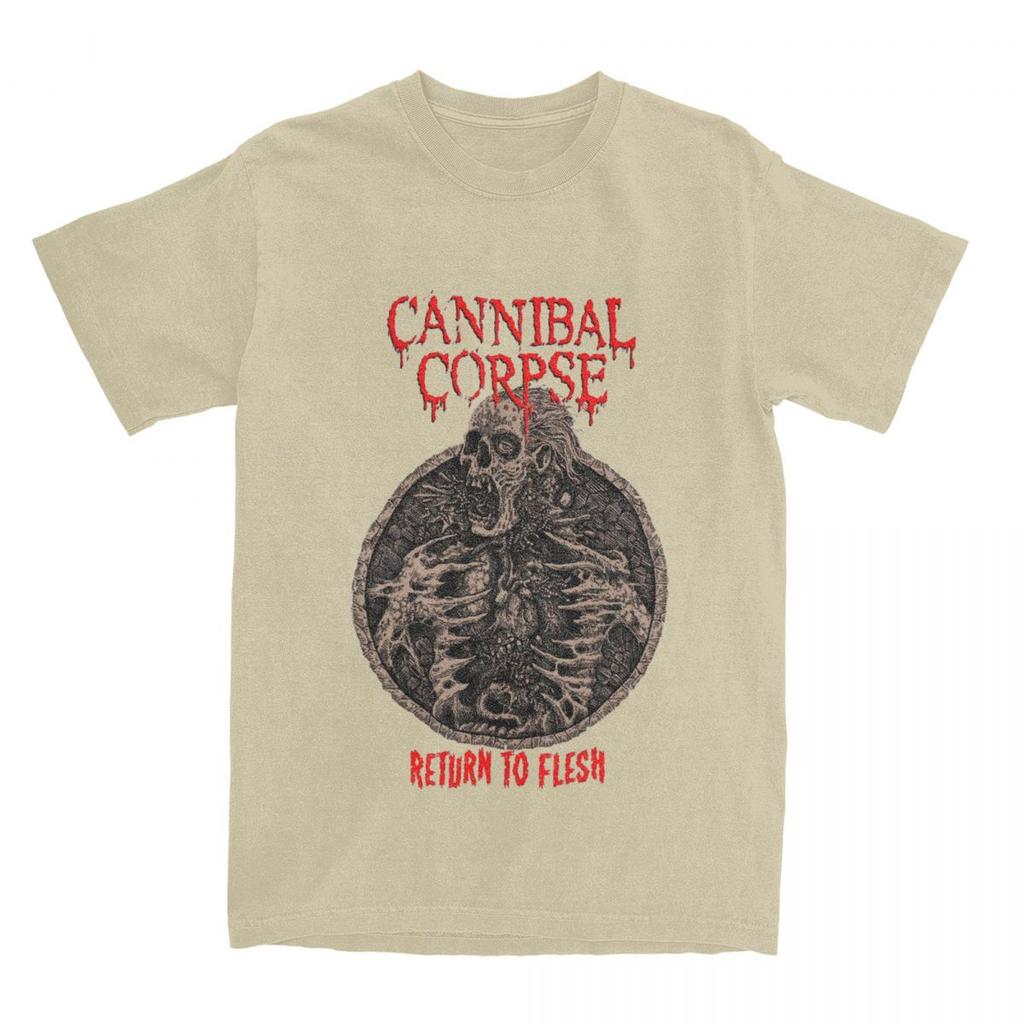 Men Women's Cannibal Corpse Return To Flesh T Shirt Apparel Death Metal Band Cotton T-shirt Clothes Vintage Tee Shirt Adult