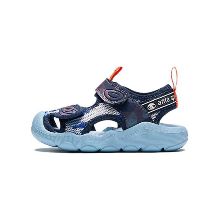 

Anta Comfortable Breathable Shock Absorbing Durable Low Top Walking Shoes Baby Shoes Blue White A312420002-2 23