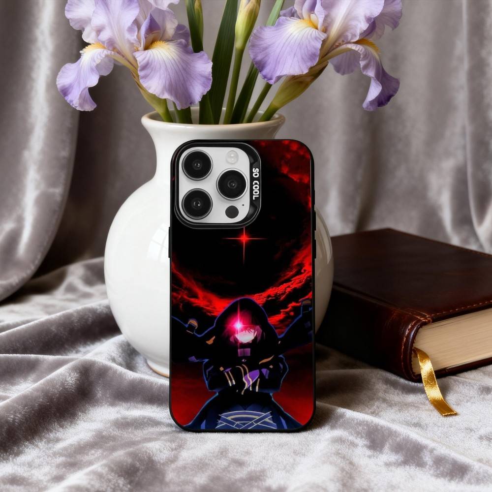 Manga The E-Eminence in S-Shadow Phone Case For iPhone17,16,15,14,13,12,11 Plus,Pro Max Candy Silver Plated Inside Cover