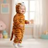 Pyjama Onesie Kostüm Verkleidung Schlafanzug Tiger Baby 90: 78-86 Cm