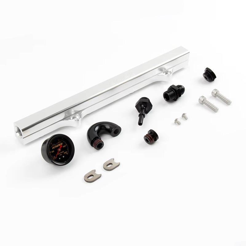 Suitable for Honda Civic K20 K24 FD2 CL7 DC5 Fuel Rail K Series Fuel Rail with Oil Pressure Gauge