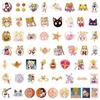 55 Yeni Sailor Moon Çizgi Film Grafiti Çıkartmaları Scooter Bavul Kendin Yap Çıkartmaları