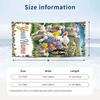 Floral Garden Theme Beach Towel Personalized Custom Name & Text Soft Quick Dry Beach Towel for Swimming Travel