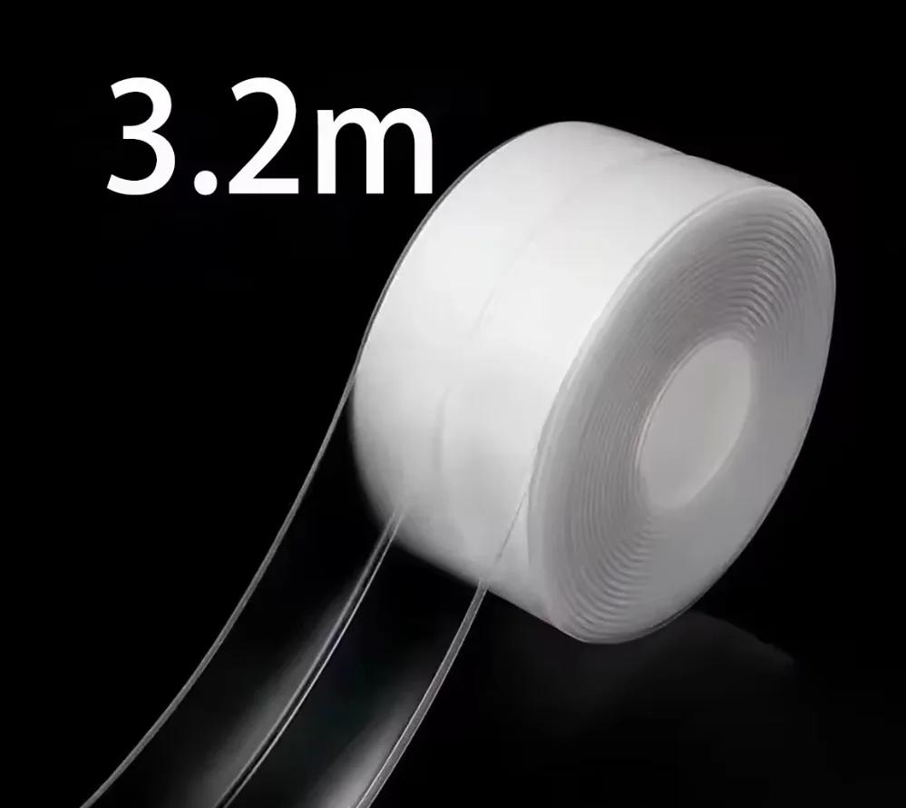 

2Rolls White Waterproof Caulk Tape Selfadhesive Sealing Strip Easy to Cut for Kitchen Toilet Bathtub Mold Proof Home Accessories