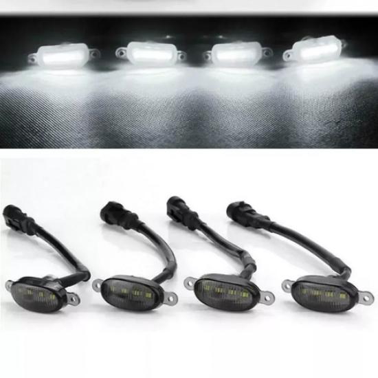 4Pcs LED Front Grille Light Raptor Style-Grill For Jeep Grand Cherokee 2003-