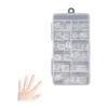 Nail Tips for Kids, 120 Pieces, Ultra Thin DIY Nail Supplies, Storage Case Included, Short Nail Decorations, Popular, Natural Fit, For Practice,