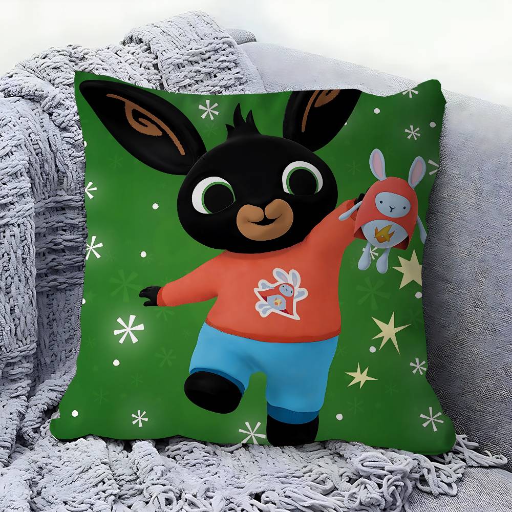 B-Bing Fumetto Coniglietti Design Foglie d'Acero Federa Cuscino Decorazione Felice Raccolta Autunnale Decorazione Festiva Federa