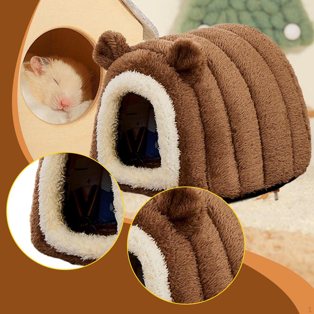 Klatka dla chomika Kryjówka Dom Jaskinia Gniazdo Antypoślizgowe Słodkie Małe Zwierzęta dla Lotopałanki Karłowatej Wiewiórki