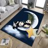 Panda In Floral Paradise Office Rug Chair Mat, Entryway Carpet, Suitable for Front Door, Bedroom, Living Room, Desk, Holiday Gift