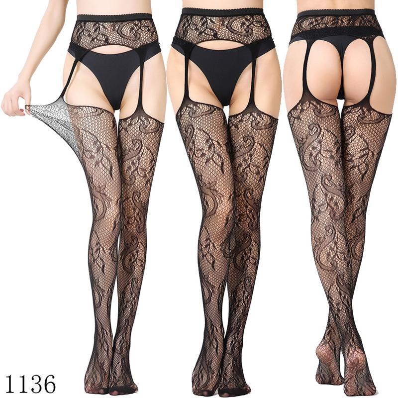 28 Colors Women Sexy Tights Black Nylon Stretch Pantyhose Ladies Garter Belt Socks Party Nightclub Charming Suspender Tights