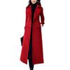Korean Style Thickened Woolen Overcoat for Women, Autumn Winter New Wool Blend Outerwear Coat