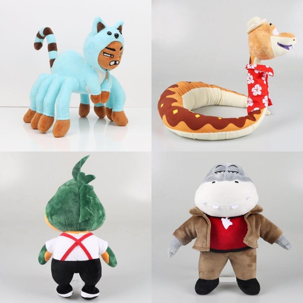 The Bad Guys Plush Toy Collection Featuring Mr. Wolf Ms. Tarantula Mr. Snake Mr. Piranha And More!