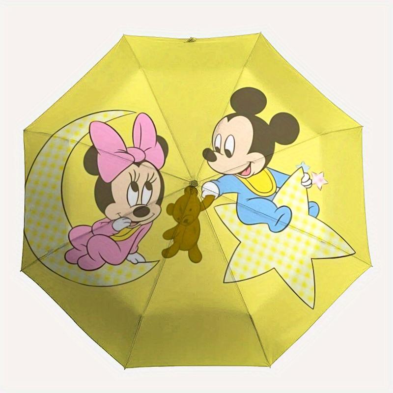 

1pc Mickey, Minnie Automatic Open/close Folding Umbrella, Compact Portable Travel Umbrella, Perfect Gift for FriendsCute Umbrella yy250812051