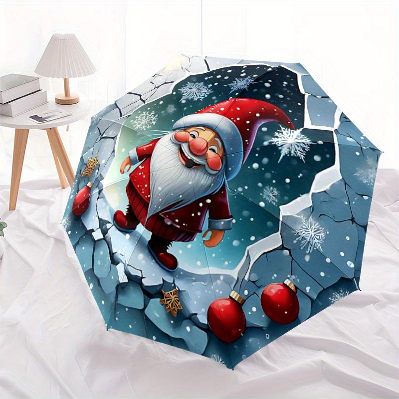1 Stück Weihnachts-Automatik-Öffnungs-/Schließschirm, Tragbarer faltbarer Schirm für den täglichen Gebrauch yy250826032