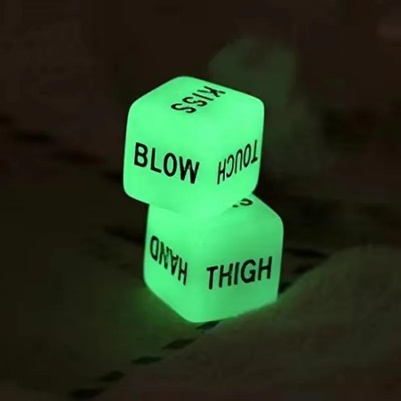 Led Party Decorations Festival Glow-in-the-dark Wedding Acrylic Plastic Halloween Decoration Games Luminous Cosplay Dice Home