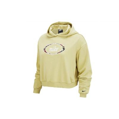 Lässiges besticktes kurzes Kapuzensweatshirt Damen Sweatshirt Grün DJ1085-318