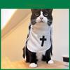 Nun Style Pet Costume Breathing Material Fun Photo Prop For Small And Medium Pets