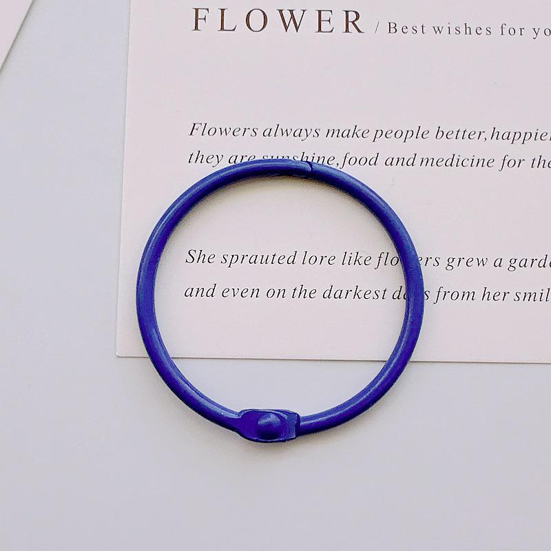 45mm Colored Macaron Keychain Ring: DIY Jewelry & Book Page Accessory