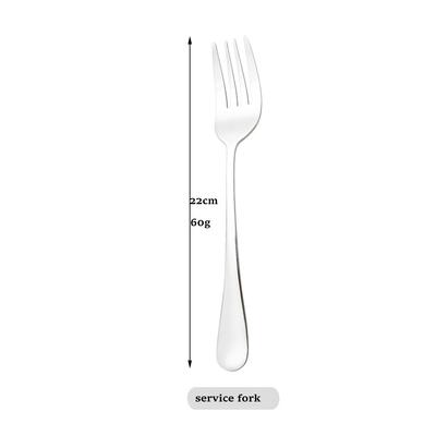 Miroir cuisine vaisselle dîner fourchette publique Restaurant acier inoxydable distribution fourchette Buffet service fourchette accessoires outils