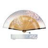 [HOSEKKEN] A Luxury Fan Brand That Combines Traditional Craftsmanship with Modern Sensibilities. Ladies' Fan, "Mai-Sakura Pente Gray," Featuring a