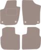 Beige Velour Floor Mats For: Skoda Praktik Kombivan (2006-2015)