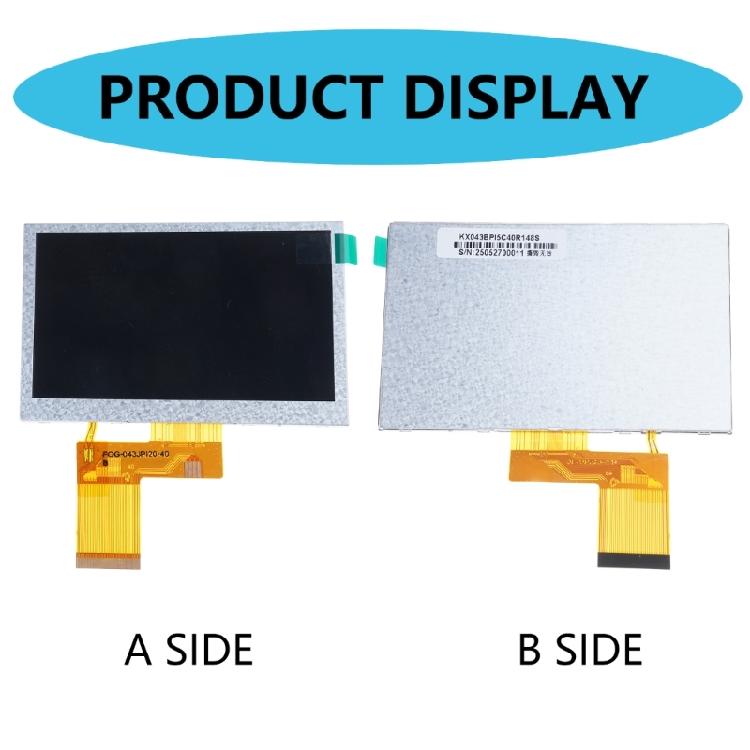 4.3inch TFT LCD Screen Display 480x272 Resolution LCD Monitors Replacement for Outdoor Detection Fish Anchors Accessories