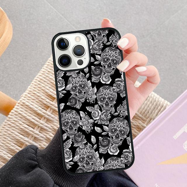 

Gothic Fashion Skull Phone Case For Apple iPhone 17 Air Pro Max Plus Coque For iPhone 17 Air 14 15 16 13 12 Max Cover iPhone 16pro max