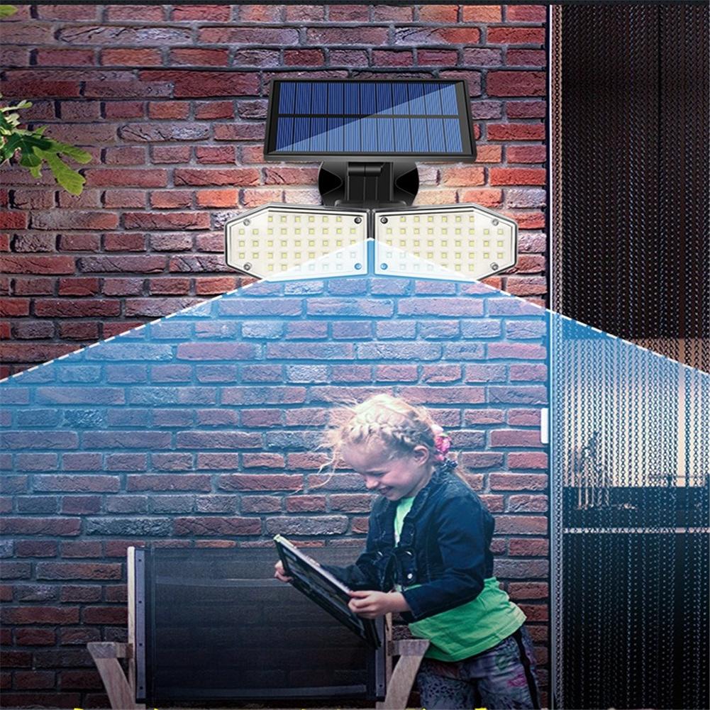 Double-head Solar Light 100led Outdoor Waterproof Wall-mounted Sensor  Floodlight