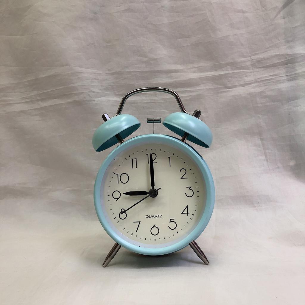4-Inch Metal Iron Ring Handle Alarm Clock Modern Simple Ringing Alarm Watch