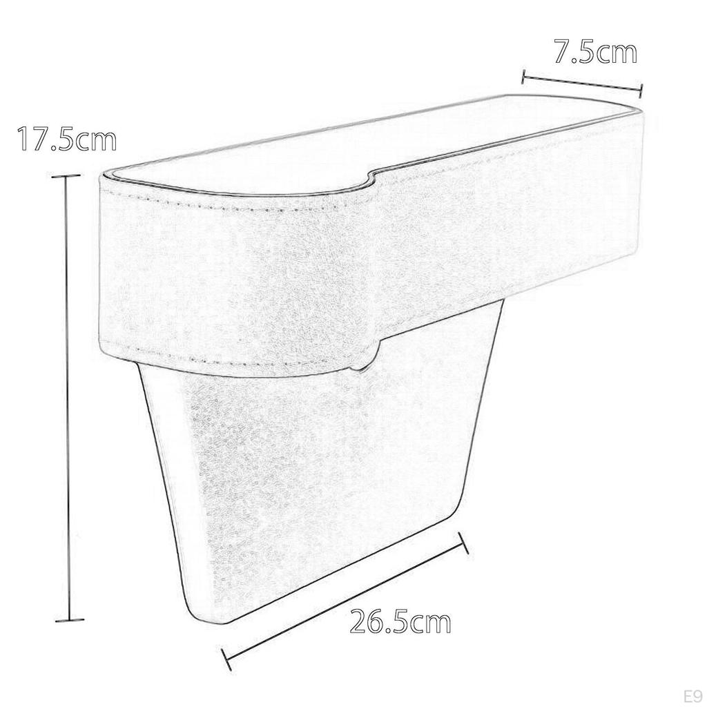 Organizer Auto Console Side Storage Box Portable Multifunctional Crevice For Cellphones