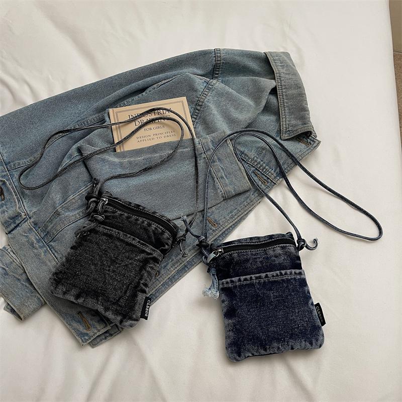 Women's Shoulder Bag Mini Denim Small Bag Mobile Phone Bag Crossbody Bag