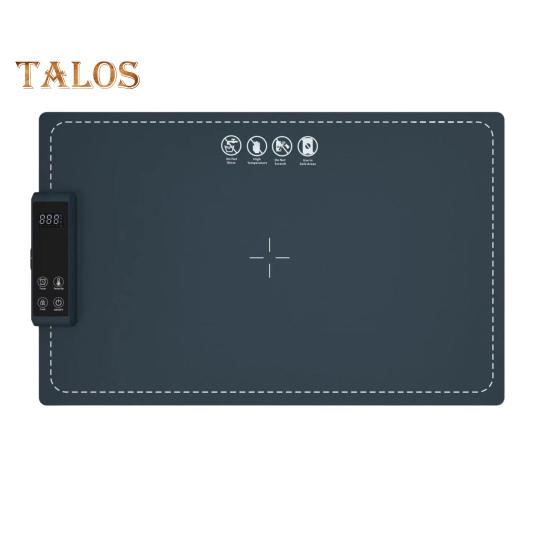 Matoppvarmingsbrett med panel med stor kapasitet Digital skjerm Rask varmeoverføring Enkel å rengjøre Sammenleggbar elektrisk varmematte