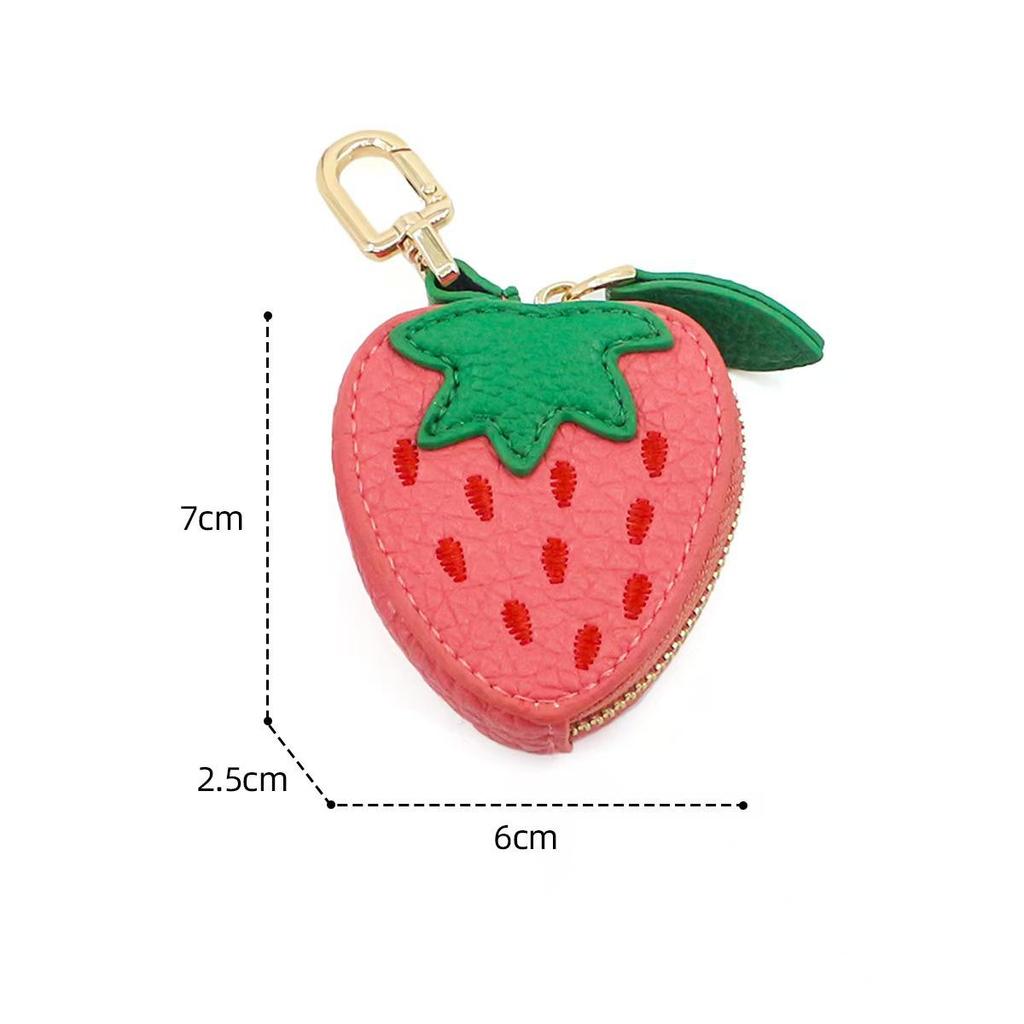 Beliebte Frucht-Münzbörse Schlüsselanhänger: Frisch, Schlicht, Anhänger-Taschenanhänger gegen Verlust