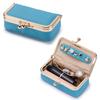 Exquisite Leather Jewelry Storage Bag Solid Color Jewelry Storage Box Cosmetic Bag  Woman Girls