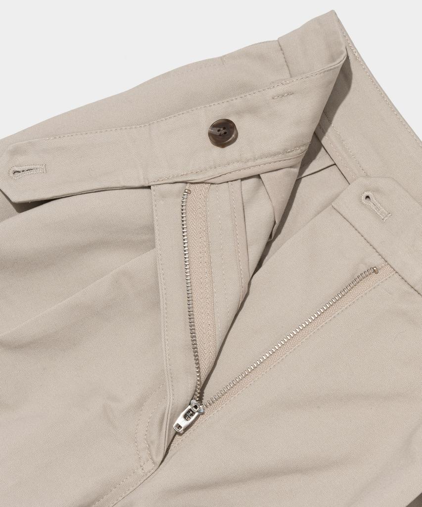 CARGOBROS FOR WOMAN Relaxed Cotton Twill Pants (Beige)