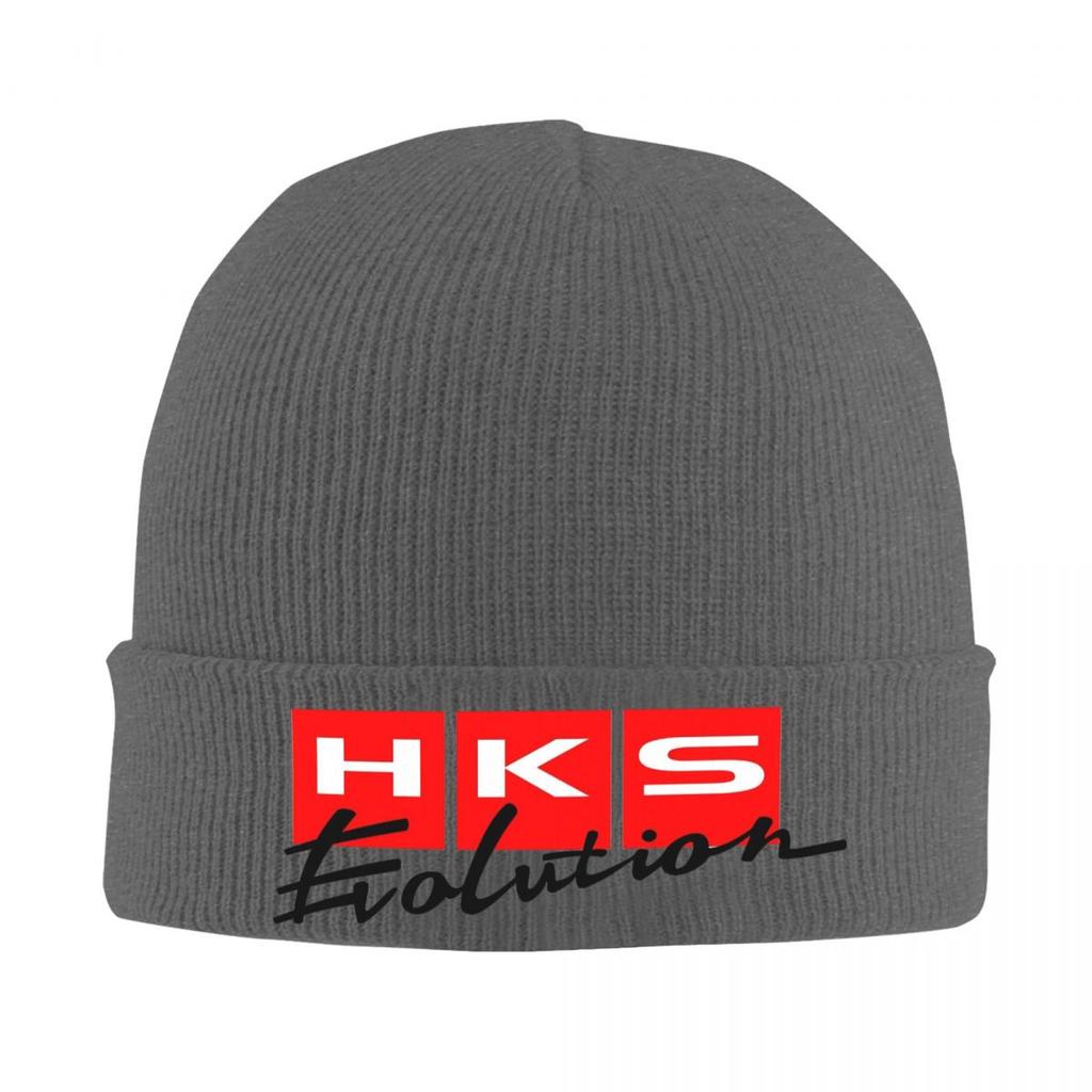 HKS Logo Auto JDM Warme Strickmütze Winter Strickmütze Beanie Skullies Beanies Hip Hop Kappen für Unisex