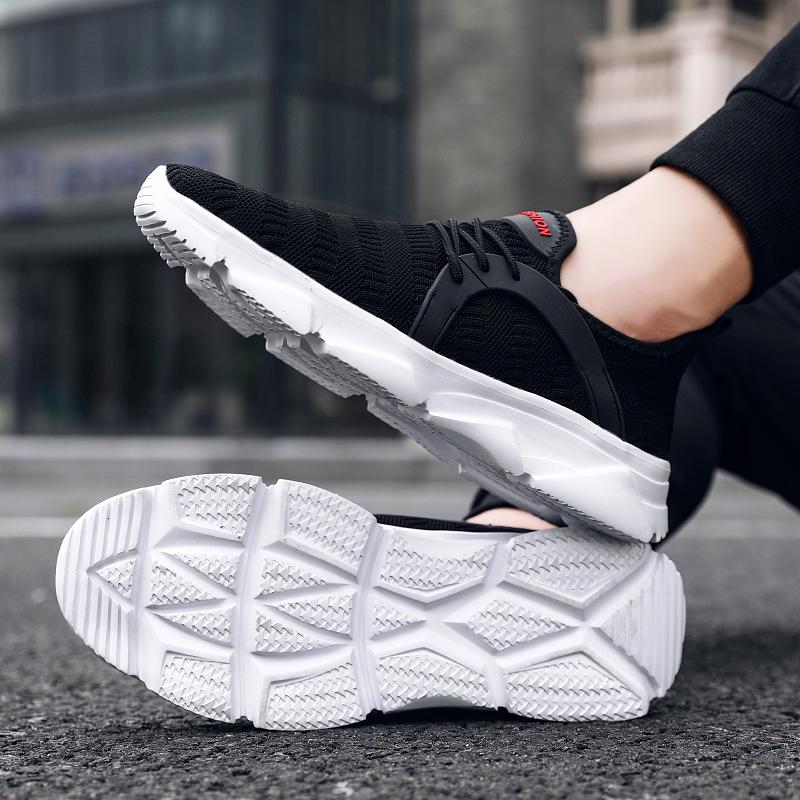 39-47 Large Simple Fashionable Breathable Solid Color Outdoor Sports Shoes Casual Shoes Men's Shoes Running Shoes
