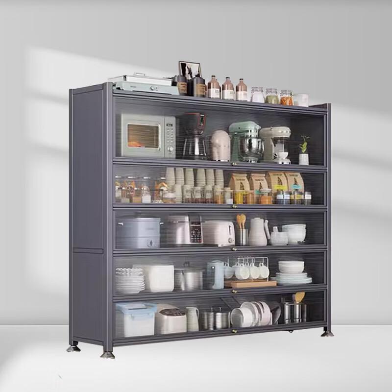 Befu 6-Tier Stainless Steel Kitchen Storage Cabinet with Heightened Top
