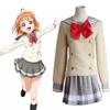 Sunshine Live Love Takami Chika Sailor Dress Jk Uniform Cosplay Gift Costume