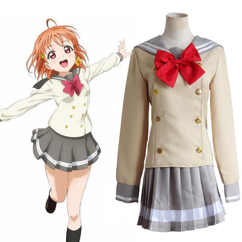 Sunshine Live Love Takami Chika Sailor Dress Jk Uniform Cosplay Gift Costume