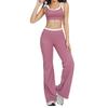 Completo da Yoga da Donna Transfrontaliero: Color Block Nude Feel, Vita Alta Costolata, Abbigliamento Sportivo Fitness Versatile