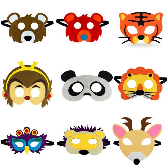 Halloween Maske Exquisite Form Lebendige Farbe Vliesstoff Cartoon Zootopia Film Thema Cosplay Maske Partyzubehör