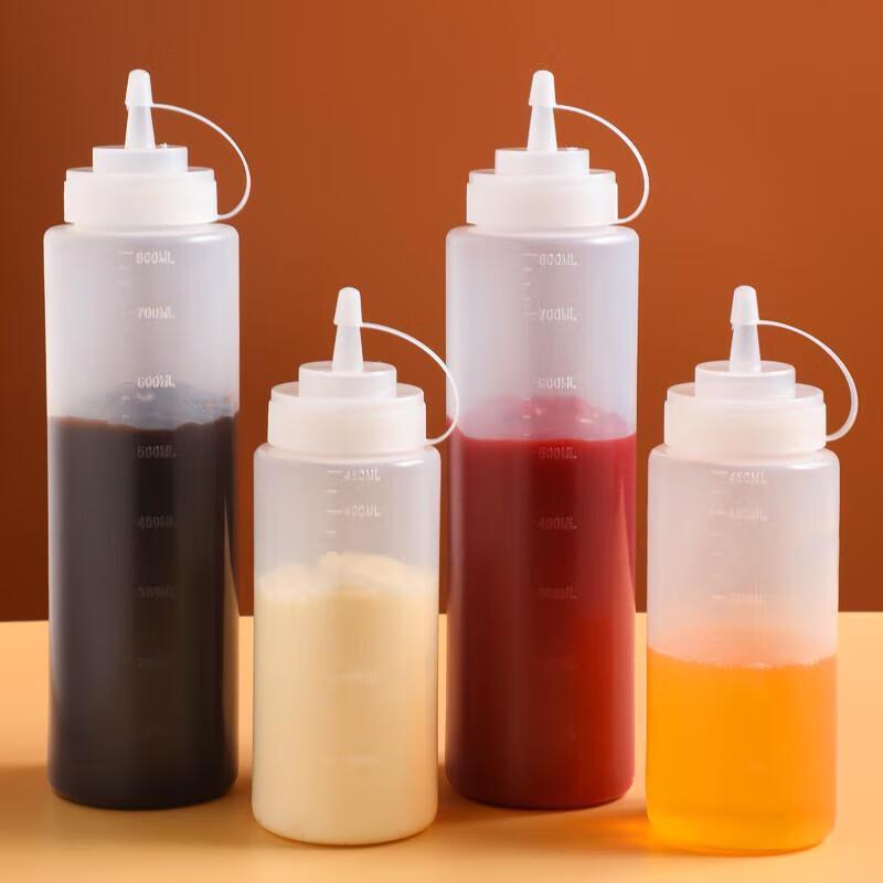 JingJingRS Squeeze Sauce Bottle with Pointed Nozzle