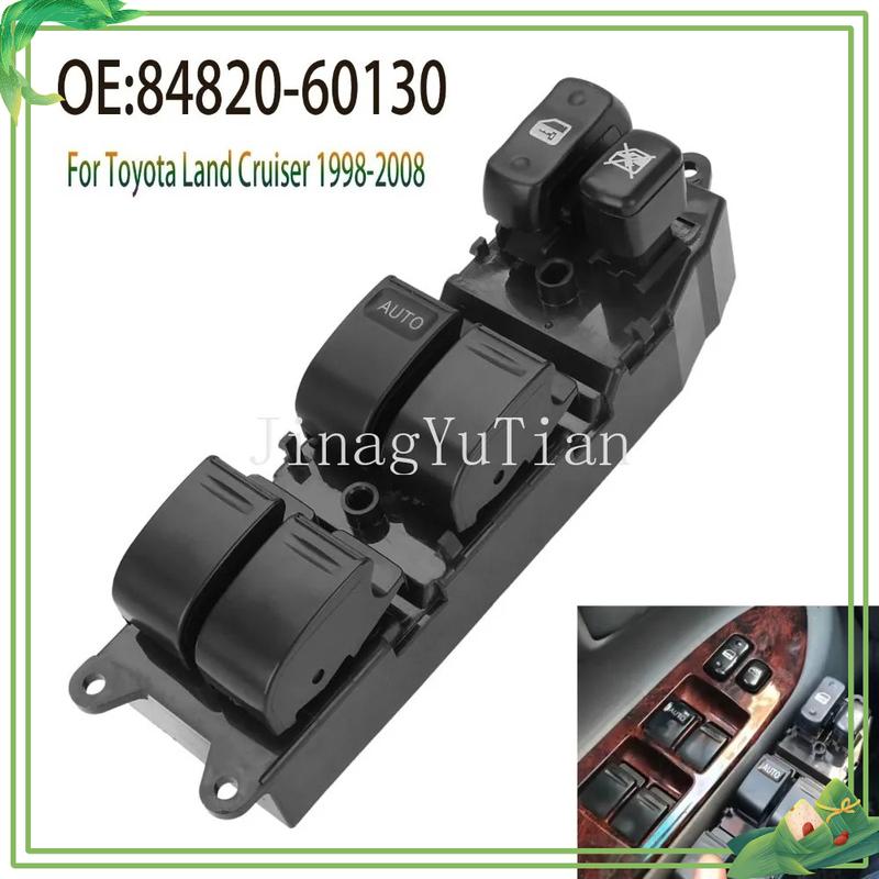 

Electric Power Master Window Switch for Toyota Land Cruiser 1998-2008 Front Left Glass Lifter Control Button Replacement Parts