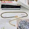 Women Waist Chain Fashion Metal Woven Belt With Hook For Summer Casual Wear