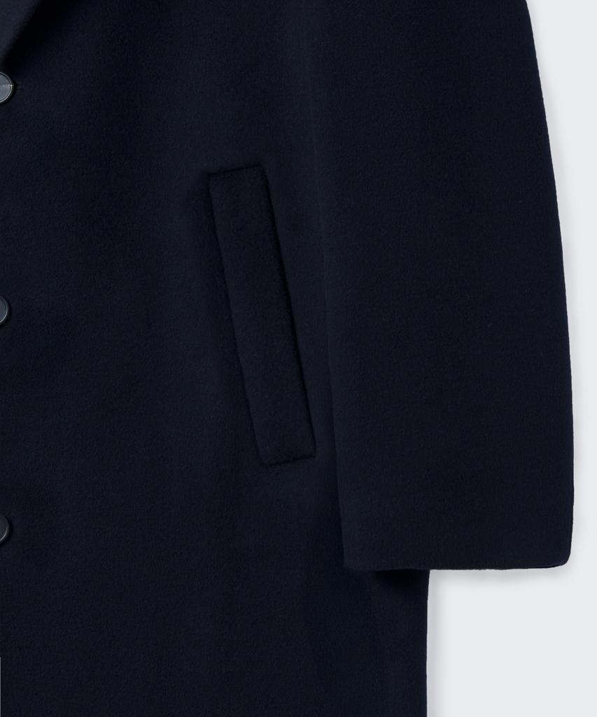 Musinsa Standard Cashmere Blend Oversized Single Coat [Navy]