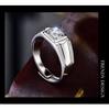 Bague Homme Arbre Banyan Argent S925 Moissanite Diamant Géométrique