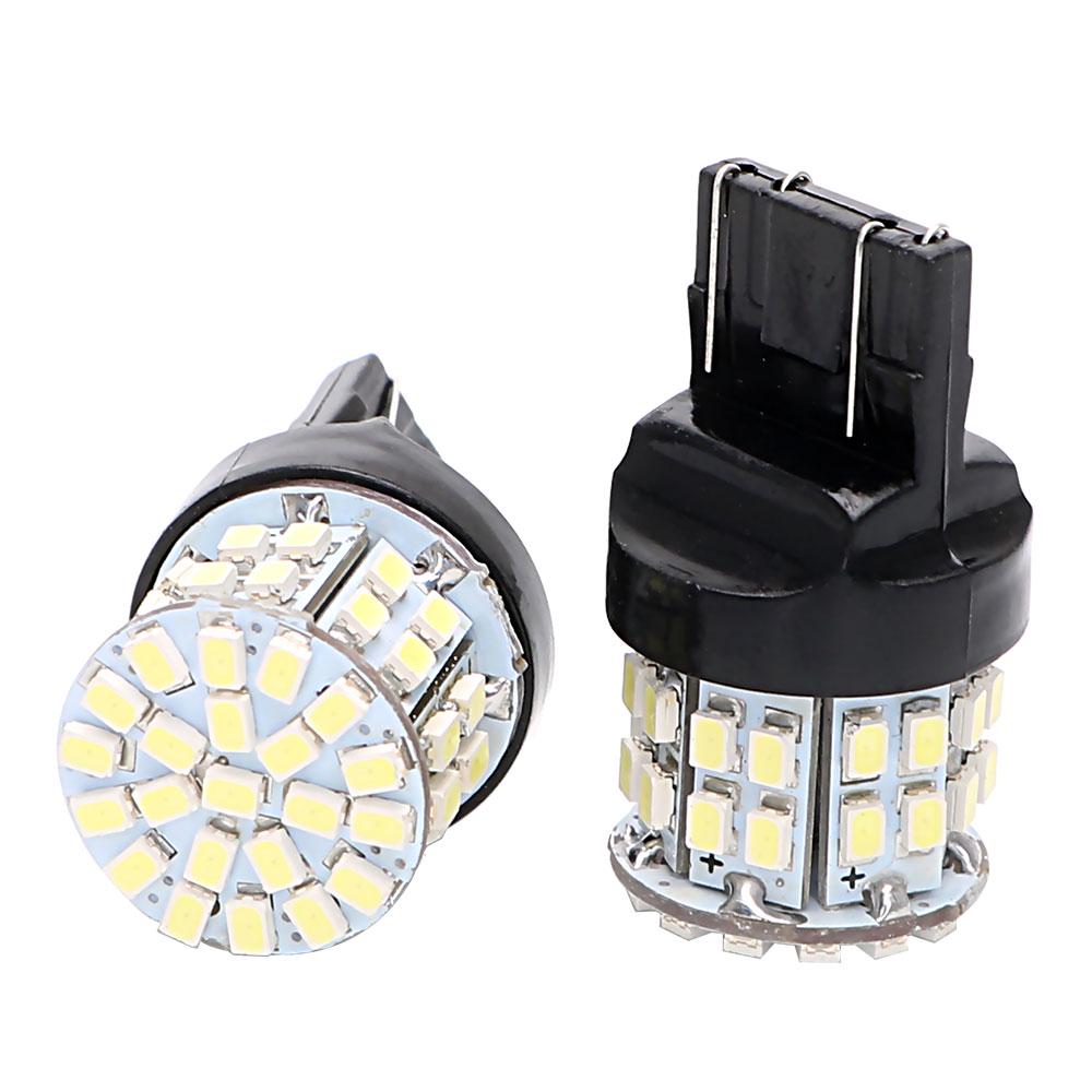 1 Pair Car LED Brake Light Stop Rear Bulb Auto Turn Signal Lamp Backup Reserve Lights 50SMD W21/5W T20 7443