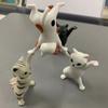 Cute Cats Pen Holder Funny Cat Doll Ornaments Plastic Crafts Earphone Support Room Office Desk Home Decoration Accessories